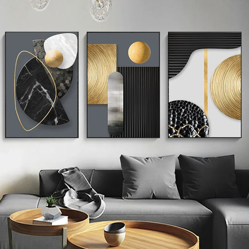 Modern Abstract Geometric Canvas Art